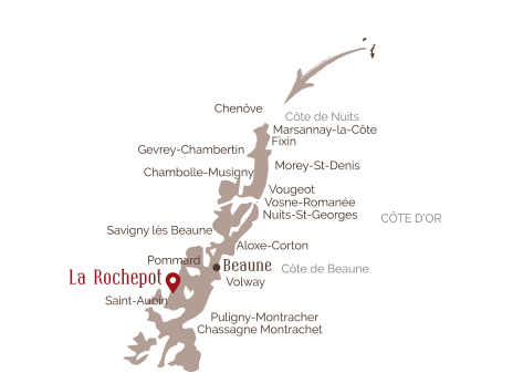 Cartina Bourgogne FOUQUERAND