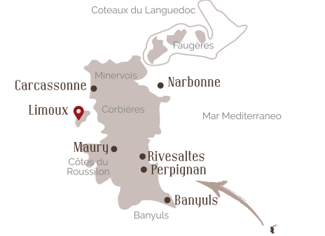 Cartina Languedoc Roussillon ULTREIA